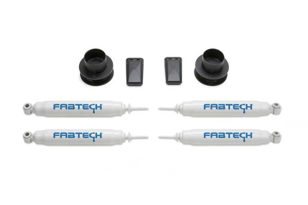 Fabtech - Fabtech 2.5" COIL SPCR KIT W/PERF SHKS 2014-18 RAM 2500 4WD K3060