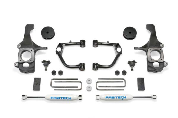 Fabtech - Fabtech 4" UCA KIT W/BJS & PERF SHKS 2016-20 TOYOTA TUNDRA 2WD/4WD K7050