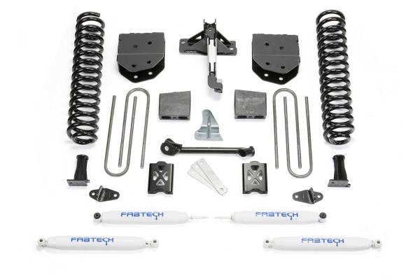 Fabtech - Fabtech 6" BASIC SYS W/PERF SHKS 05-07 FORD F250 4WD W/FACTORY OVERLOAD K20101