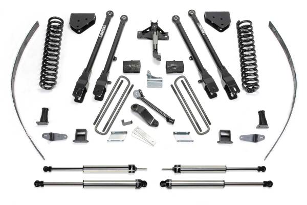 Fabtech - Fabtech 8" 4LINK SYS W/COILS & DLSS SHKS 2008-16 FORD F250 4WD W/FACTORY OVERLOAD K2126DL