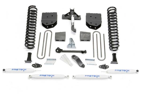 Fabtech - Fabtech 6" BASIC SYS W/PERF SHKS 2011-13 FORD F450/550 4WD 10 LUG K2155