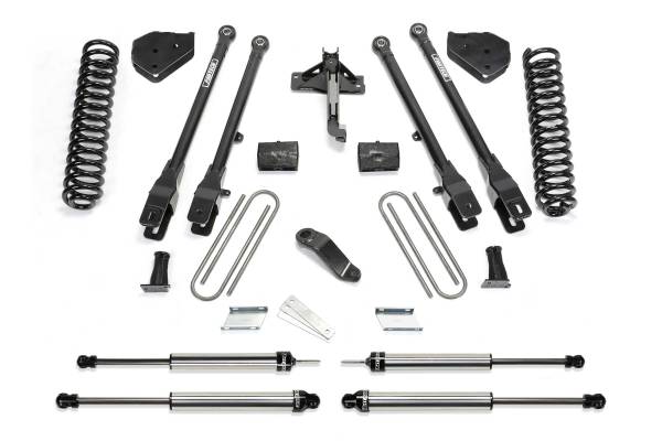 Fabtech - Fabtech 6" 4LINK SYS W/COILS & DL SHKS 2017 FORD F450/F550 4WD DIESEL K2284DL