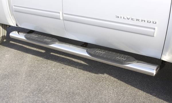 Lund - Lund 6Inch-Oval Straight Nerf Bars; Composite; Chrome 22368768