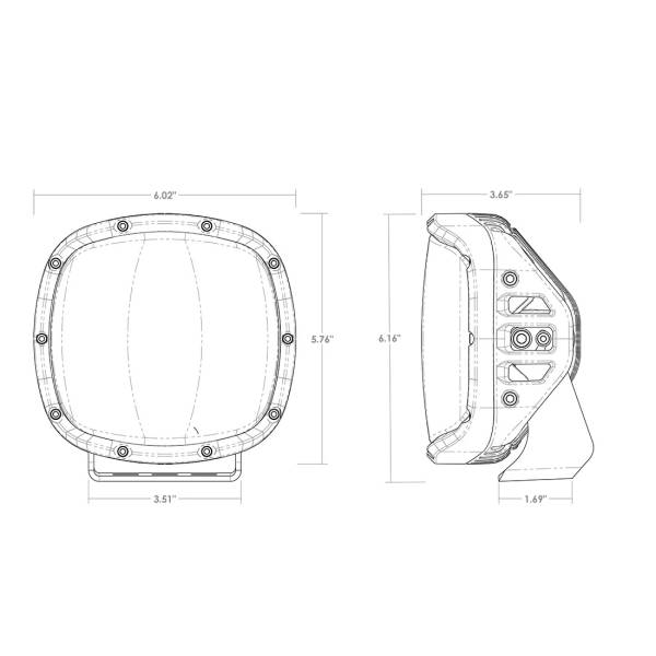 RIGID Industries - RIGID Industries RIGID Adapt XP Extreme Powersports LED Light, 3 Lighting Zones, GPS Module, Pair 300415