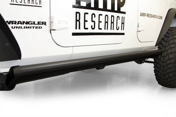 AMP Research - AMP Research PowerStep Electric Running Board - 07-18 Jeep Wrangler JK Unlimited, 4-Dr 75122-01A