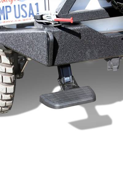 AMP Research - AMP Research Bedstep Flp Dwn Bmpr Stp 07-18 Jeep Wrangler JK 75311-01A