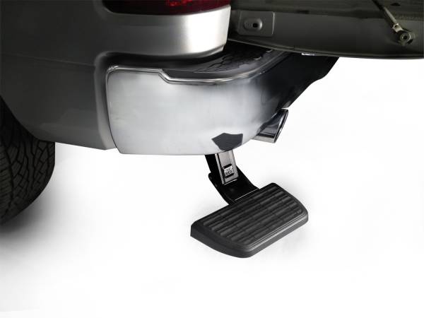AMP Research - AMP Research Bedstep Flp Dwn Bmpr Stp 20-21 Jeep Gladiator, Excludes Diesel 75326-01A