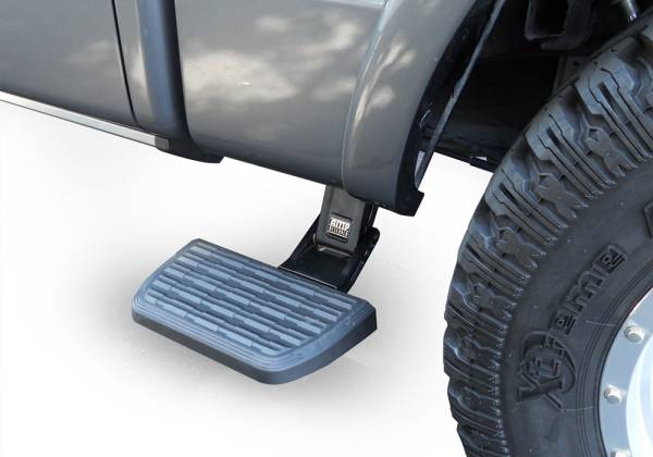 AMP Research - AMP Research Bedstep 2 Flp Dwn Side Bmpr Stp 20-22 Chev Silverado/GMC Sierra 2500/3500 75418-01A