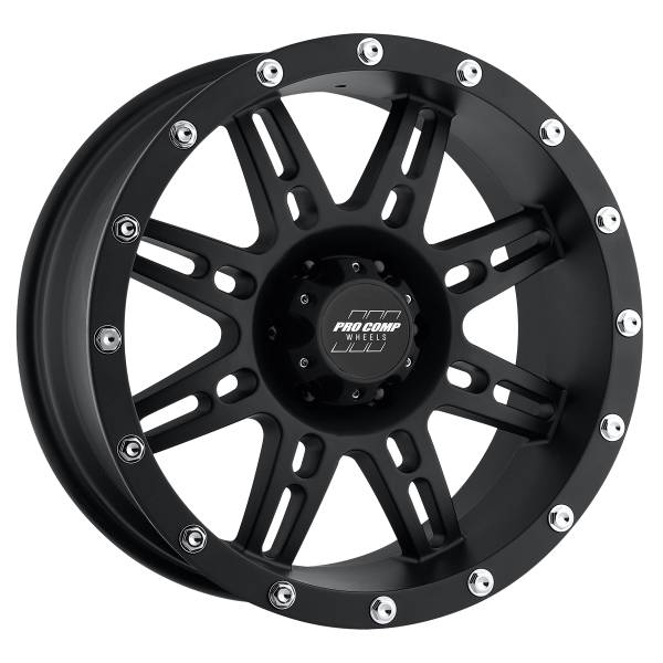 Pro Comp Wheels - Pro Comp Wheels Stryker Matte Black 17x9 6x135 4.75BS Offset -6mm Cap P/N 703165500 7031-7936