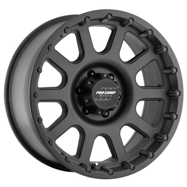 Pro Comp Wheels - Pro Comp Wheels Bandido Matte Black 17x9 6x135 4.75BS Offset -6mm Cap P/N 703165500 7032-7936