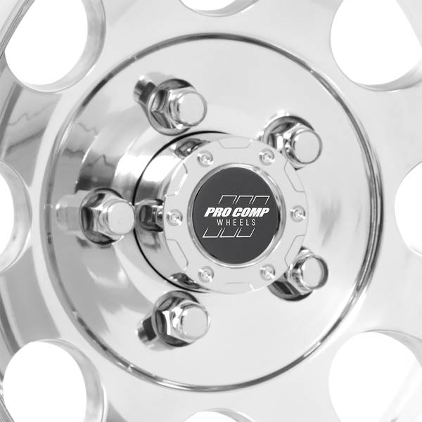 Pro Comp Wheels - Pro Comp Wheels Vintage Polished 15x8 5x4.5 3.75BS Offset -19mm Cap P/N 7327041 1069-5865