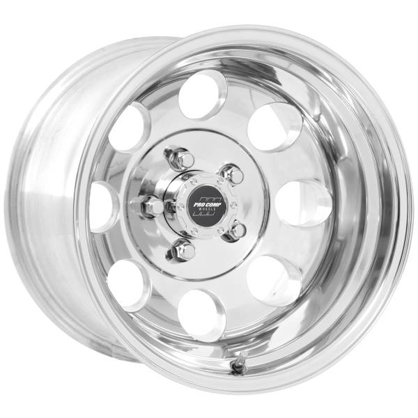 Pro Comp Wheels - Pro Comp Wheels Vintage Polished 17x9 5x5 4.75BS Offset -6mm Cap P/N 7327041 1069-7973