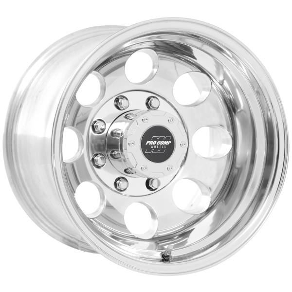 Pro Comp Wheels - Pro Comp Wheels Vintage Polished 18x9 8x6.5 4.75BS Offset -6mm Cap P/N 7515041 1069-8982