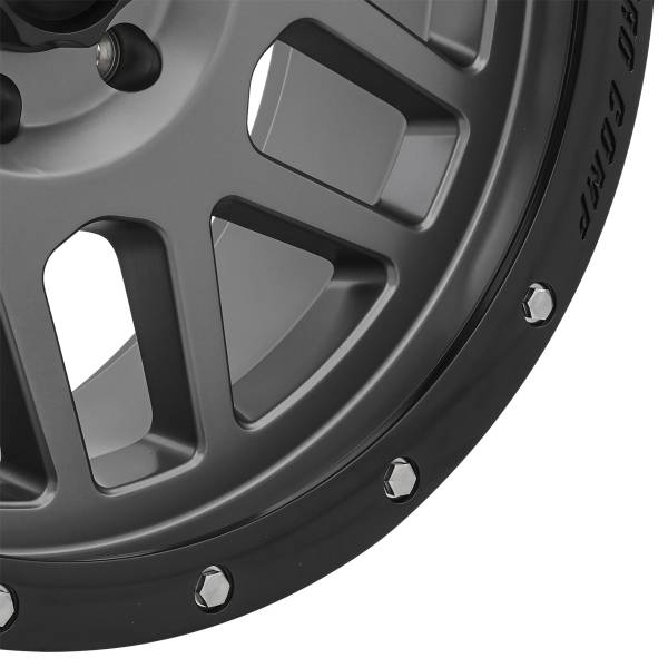 Pro Comp Wheels - Pro Comp Wheels Vertigo Matte Graphite 20x9 6x5.5 4.5BS Offset -12mm Cap P/N 5040556000 2640-298345