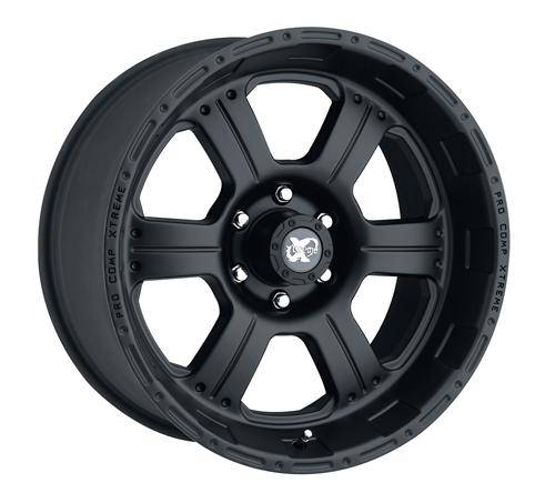 Pro Comp Wheels - Pro Comp Wheels Kore Matte Black 17x8 5x5 4.5BS Offset 0mm Cap P/N 8327041 7089-7873