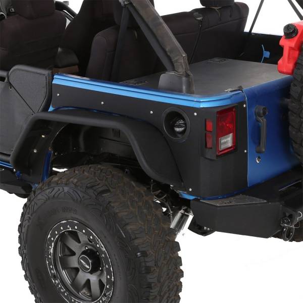 Smittybilt - Smittybilt XRC FLAT ARMOR SKINS REAR - BLACK TEXTURED 76982