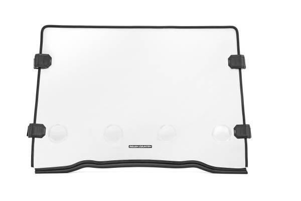 Rough Country - Rough Country Polaris Scratch Resistant Vented Full Windshield (16-18 RZR 900/1000XP Turbo) 98241810