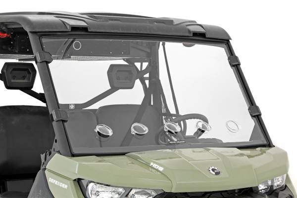 Rough Country - Rough Country Scratch Resistant Vented Full Windshield (16-21 Can-Am Defender) 98262030