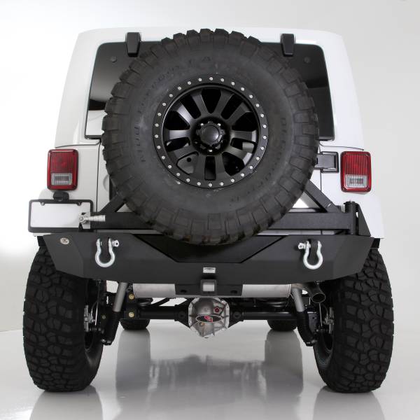 Smittybilt - Smittybilt XRC RR BUMP W HITCH TIRE JK 2/4DOOR 76856