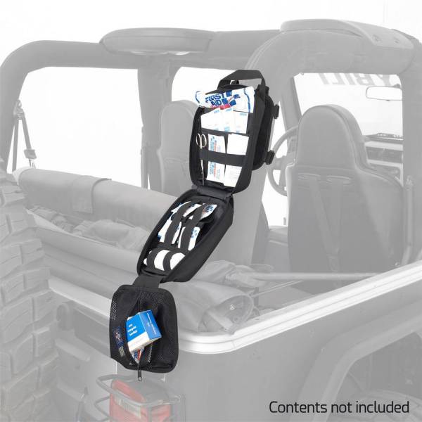 Smittybilt - Smittybilt Roll Bar Mount - First Aid Storage Bag - Black 769541