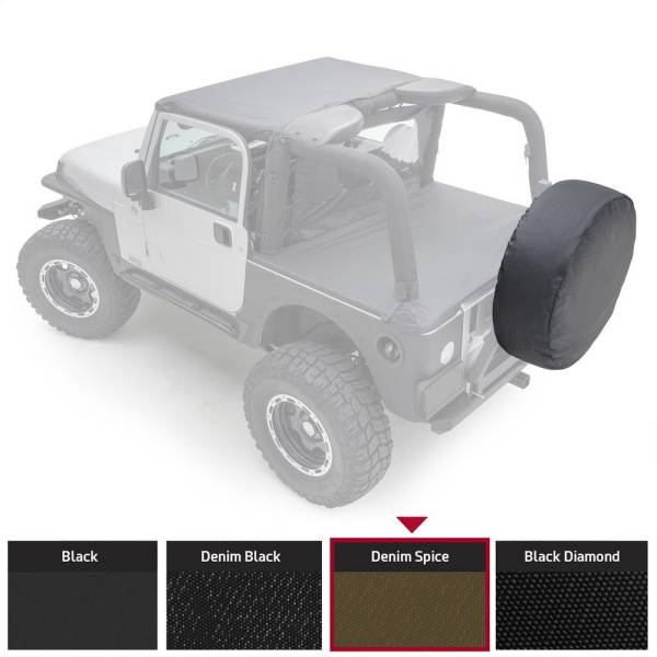 Smittybilt - Smittybilt Spare Tire Cover - Small Tire (27"-29") - Denim Spice 772917