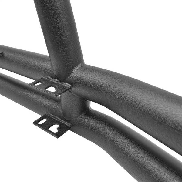 Smittybilt - Smittybilt Tubular Bumper - Front - W/ Hoop - Black Textured JB44-FT