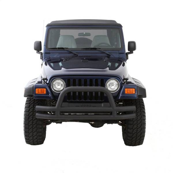 Smittybilt - Smittybilt Tubular Bumper - Front - W/ Hoop - Black Textured JB48-FT