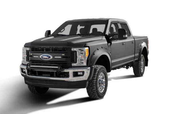 Bushwacker - Bushwacker Fender Flares Pocket Style-Color Shadow Black Smooth Finish 4 Pc 20942-82