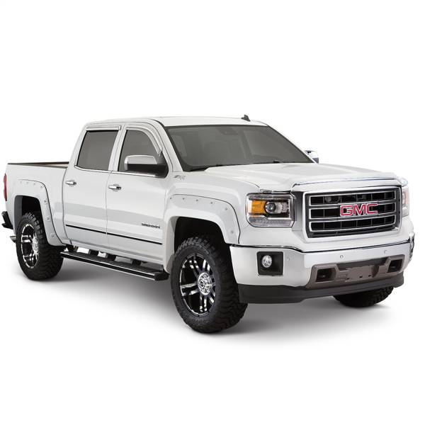 Bushwacker - Bushwacker Fender Flares Pocket Style-Color Graphite Metallic Smooth Finish 4 Pc 40959-84