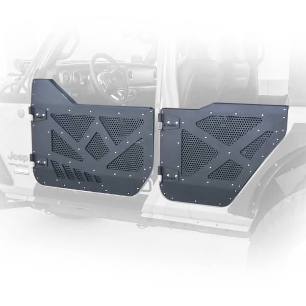 DV8 Offroad - DV8 Offroad Half Door with Aluminum Mesh; Rear HDJL-01R