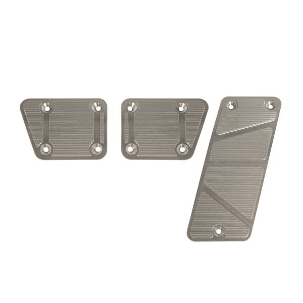 DV8 Offroad - DV8 Offroad Pedal Covers; 3-Pieces; Manual; Billet D-JP-180026-BL