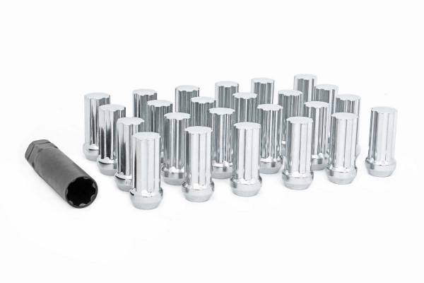 Rough Country - Rough Country M14X1.5 Wheel Installation Kit w/ Lug Nuts and Socket Key, Chrome, 24-Count ATD0419L24