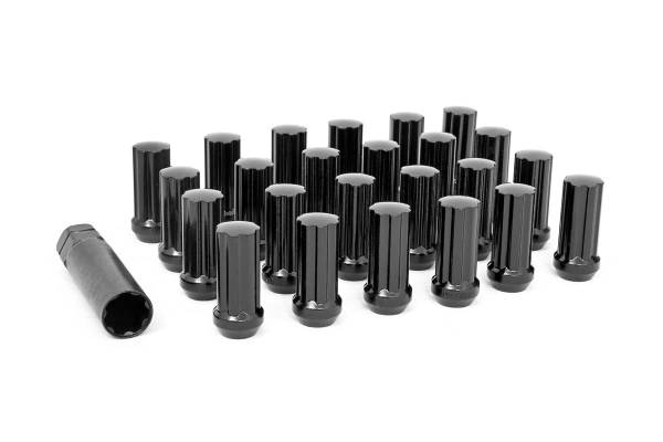 Rough Country - Rough Country 9/16x18 Wheel Installation Kit w/ Lug Nuts and Socket Key - Black ATD0420LBK32