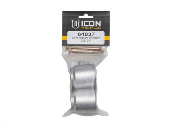 ICON Vehicle Dynamics - ICON Vehicle Dynamics 05-UP FSD 2" FRONT BUMP STOP SPACER KIT 64037