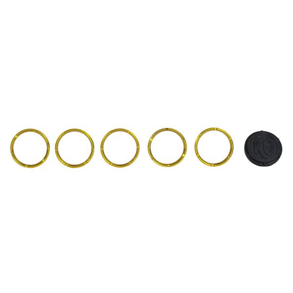 KC HiLiTES - KC HiLiTES FLEX; Bezel Ring Gold (5 pack) 30562