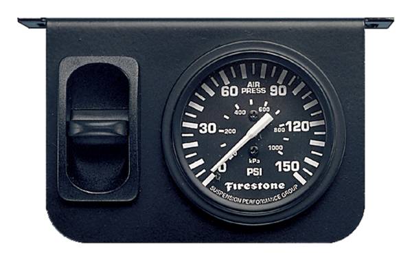 Firestone - Firestone Ride-Rite Pneumatic Single Black Gauge 2149