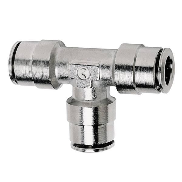 Firestone - Firestone Ride-Rite Union Tee 3/8 Tubing Nickel; 25 pack 3105