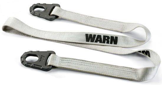 Warn - Warn 2 Inch Width x 8 Foot Length 14400 Pound Breaking Strength White Nylon Webbing 92095