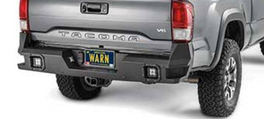 Warn - Warn Angled Design Direct-Fit With Light Cutouts Corner Steps Textured Black Steel 98054
