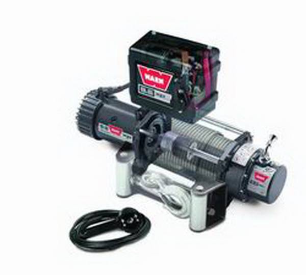 Warn - Warn Winch 12 Volt 9500 LB Cap 100 Ft Wire Rope Roller Fairlead Wired Remote 68500