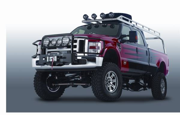 Warn - Warn Generation II Trans4mer Grille Guard Mounts 4 Lights Black 80143