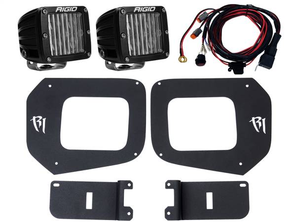 RIGID Industries - RIGID Industries RIGID 2016-2020 Toyota Tacoma Fog Light Mount Kit, Includes D-Series SAE White 465673