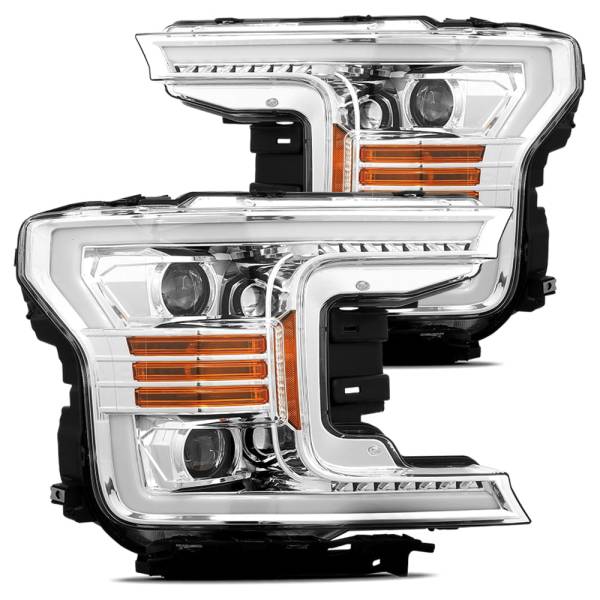 AlphaRex - AlphaRex Projector Headlights Plank Style Design Chrome 880187