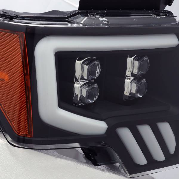 AlphaRex - AlphaRex LED Projector Headlights Plank Style Design Black 880192