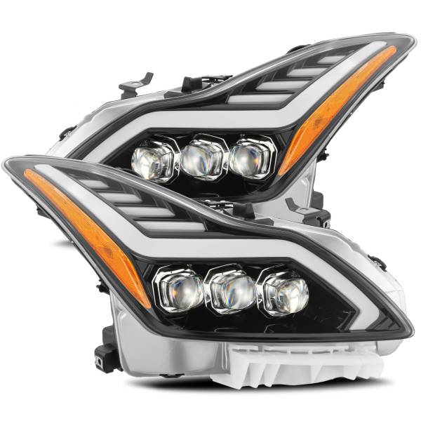AlphaRex - AlphaRex LED Projector Headlights Plank Style Design Gloss Black 881982