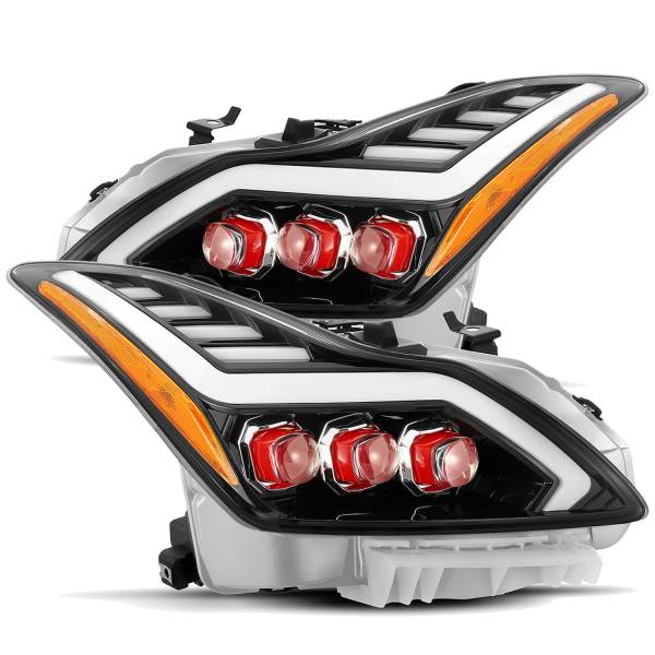 AlphaRex - AlphaRex LED Projector Headlights Plank Style Design Gloss Black 881991