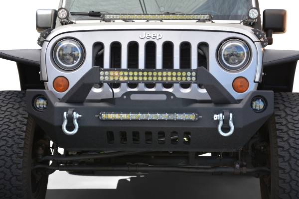 DV8 Offroad - DV8 Offroad Jeep Front Mid Width Bumper FS-17 FBSHTB-17