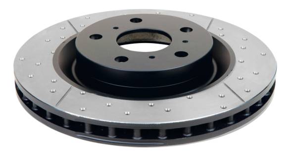 Disc Brakes Australia - Disc Brakes Australia Street Series Rotor - Cross Drilled/Slotted Uni-Directional Rotor DBA2126BLKX