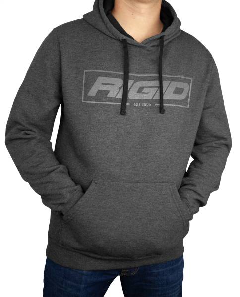 RIGID Industries - RIGID Industries RIGID Pull Over Hoodie, Established 2006, Charcoal, 2X-Large 1065
