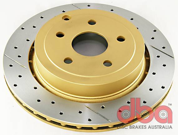 Disc Brakes Australia - Disc Brakes Australia Street Series Rotor - Cross Drilled/Slotted Uni-Directional Rotor DBA2029X